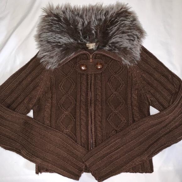 Brown Fur Cardigan - Picture 2 of 6